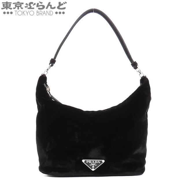 PRADA プラダ ミニワンショルダーバッグ BR1269 ブラック ベロア