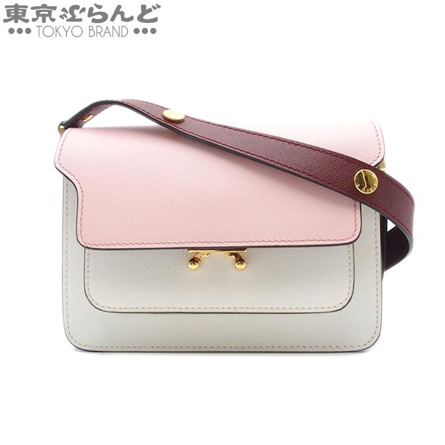 MARNI マルニ トランク ミニ ショルダーバッグ SBMPS01U15 ピンクx  