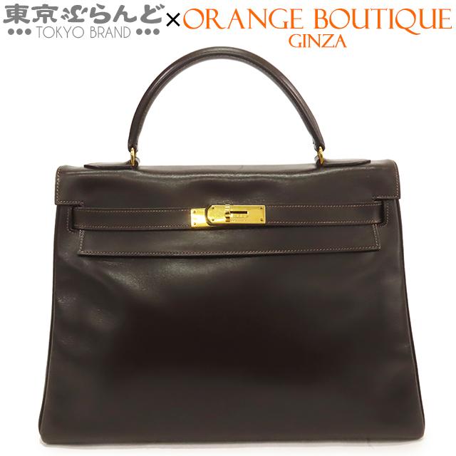 HERMES（エルメス） ケリー 32 〇I刻印 茶 ダークブラウン ゴールド