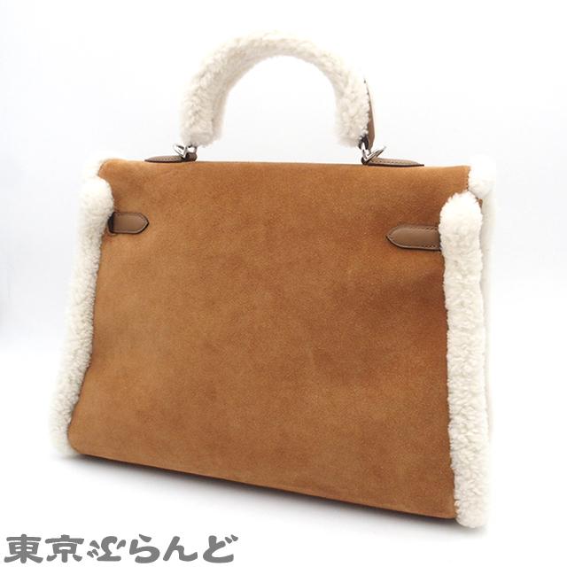HERMES エルメス ケリー テディ 35 内縫 W刻印 マロン シルバー金具 