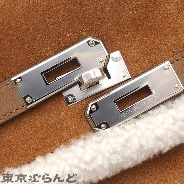 HERMES エルメス ケリー テディ 35 内縫 W刻印 マロン シルバー金具 