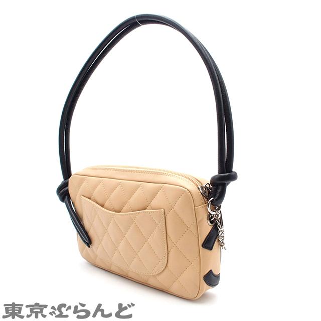 CHANEL（シャネル） カンボン ハンドバッグ 9番台 ベージュ ブラック