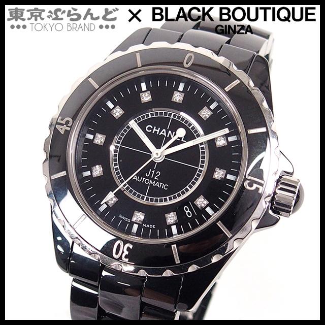 CHANEL シャネル J12 12PD H1626 ブラック セラミック SS CHANEL シャネル J12 12PD H1626 ブラック セラミック SS