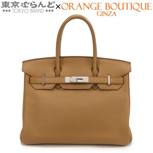 HERMES エルメス バーキン 30 □L刻印 タバックキャメル シルバー金具  