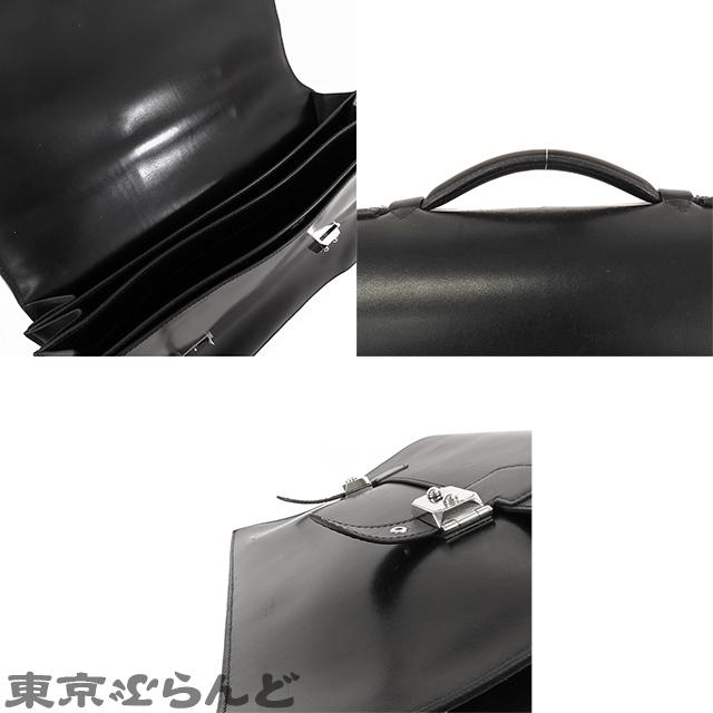 HERMES エルメス サックアデペッシュ 41 ダブルベルト ブラック HERMES エルメス サックアデペッシュ 41 ダブルベルト ブラック