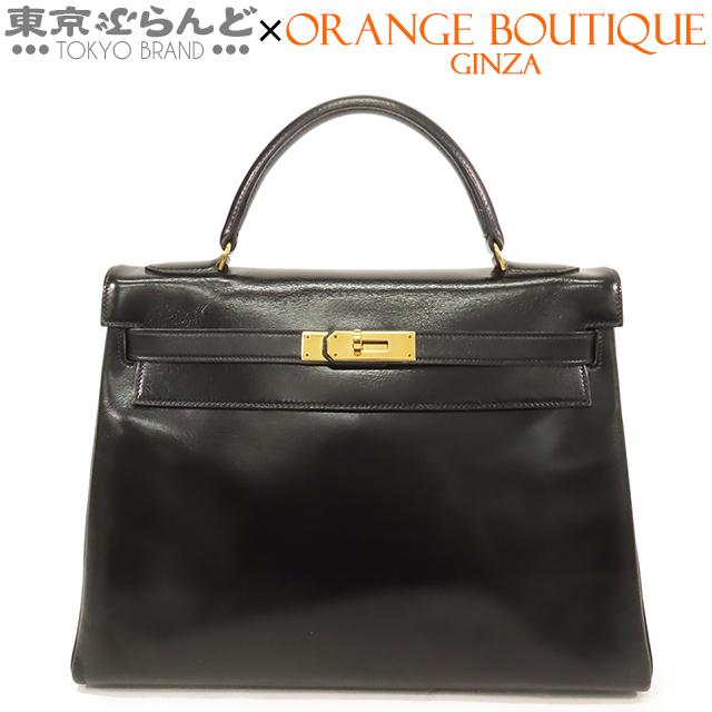 HERMES（エルメス） ケリー 32 〇O刻印 黒 ブラック ゴールド金具