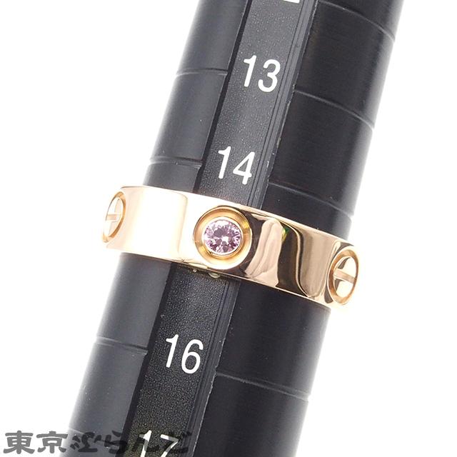 Cartier カルティエ CARTIER ラブリング 1P ピンクサファイア K18PG 15 
