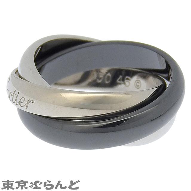 Cartier（カルティエ） トリニティ リング ホワイトゴールドxブラック