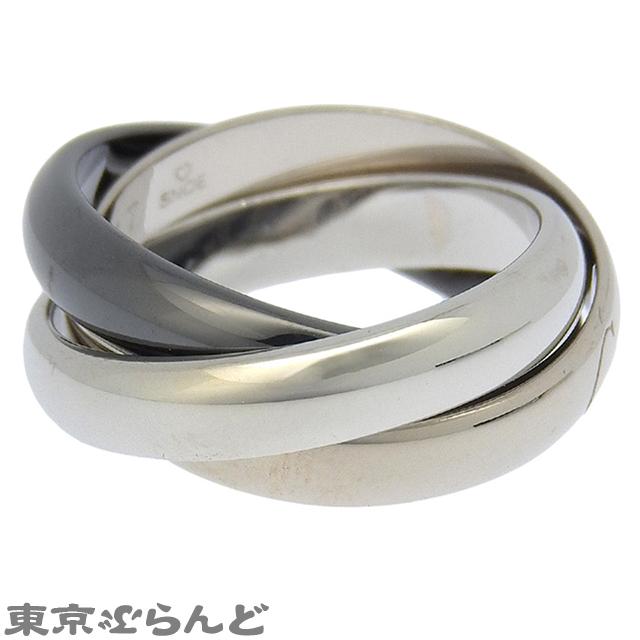 Cartier（カルティエ） トリニティ リング ホワイトゴールドxブラック