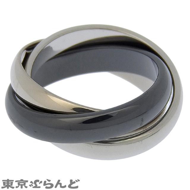 Cartier（カルティエ） トリニティ リング ホワイトゴールドxブラック