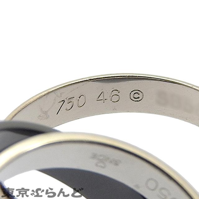 Cartier（カルティエ） トリニティ リング ホワイトゴールドxブラック