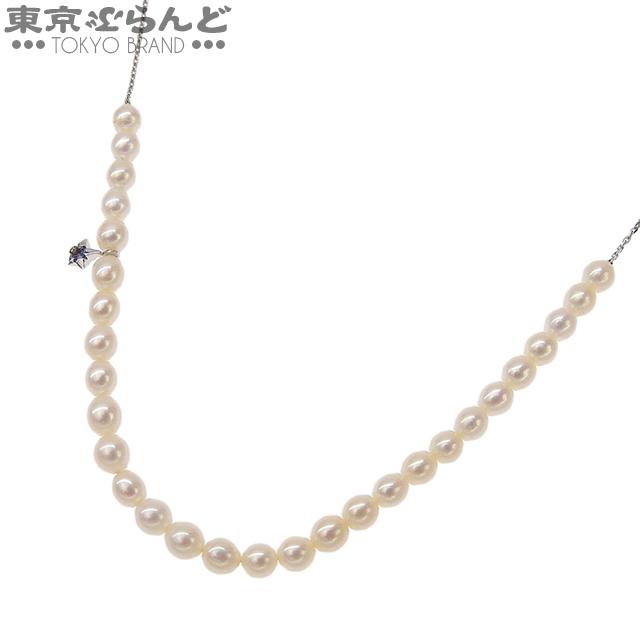 タサキ TASAKI ミニパール スターチャーム ネックレス ホワイト