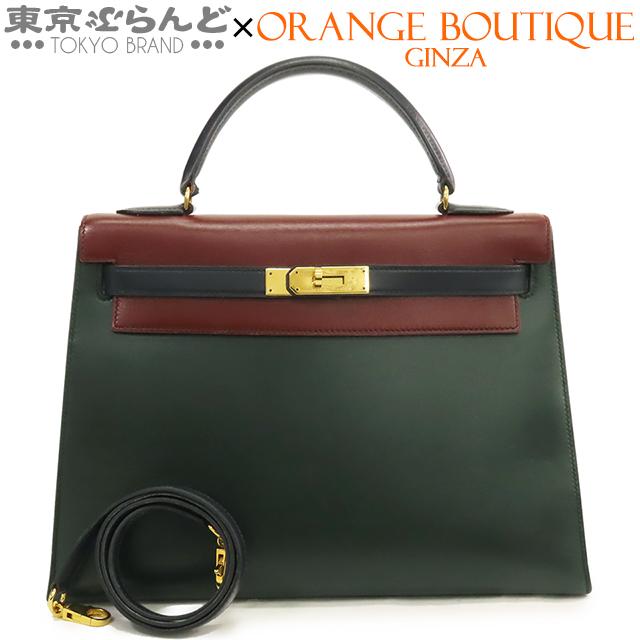 エルメス　希少トリコロール　ケリー32 超美品 HERMES エルメス ケリー32 トリコロールカラー 〇S 買取実績のご紹介