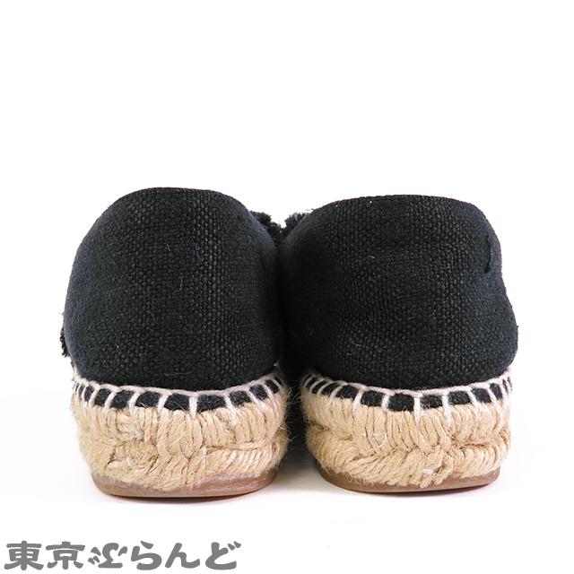 CHANEL シャネル エスパドリーユ G29762 ブラック キャンバス CHANEL シャネル エスパドリーユ G29762 ブラック キャンバス