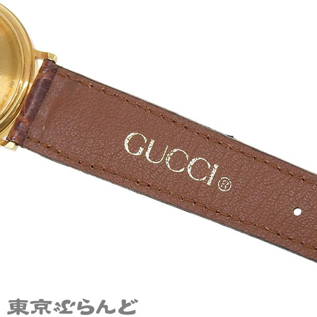 GUCCI グッチ ラウンド 金無垢ケース 700M ホワイトxゴールド GUCCI グッチ ラウンド 金無垢ケース 700M ホワイトxゴールド