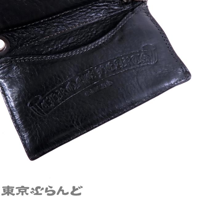 クロムハーツ CHROME HEARTS 3フォールド ウォレット ブラック クロムハーツ CHROME HEARTS 3フォールド ウォレット ブラック