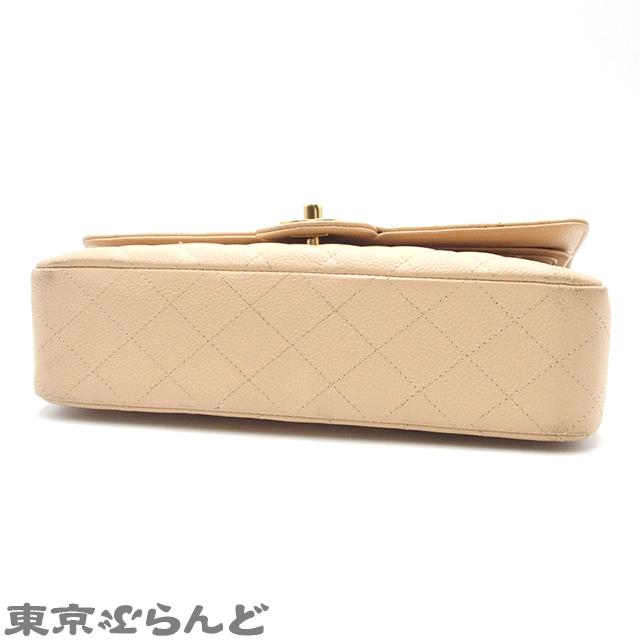 geennaシャネルマトラッセ Wフラップ チェーンショルダーベージュ♬ CHANEL シャネル チェーンショルダーバッグ マトラッセ ダブルフラップ
