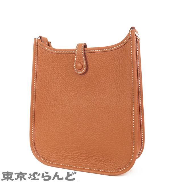 HERMES（エルメス） エヴリン TPM W刻印 茶 ゴールド シルバー金具