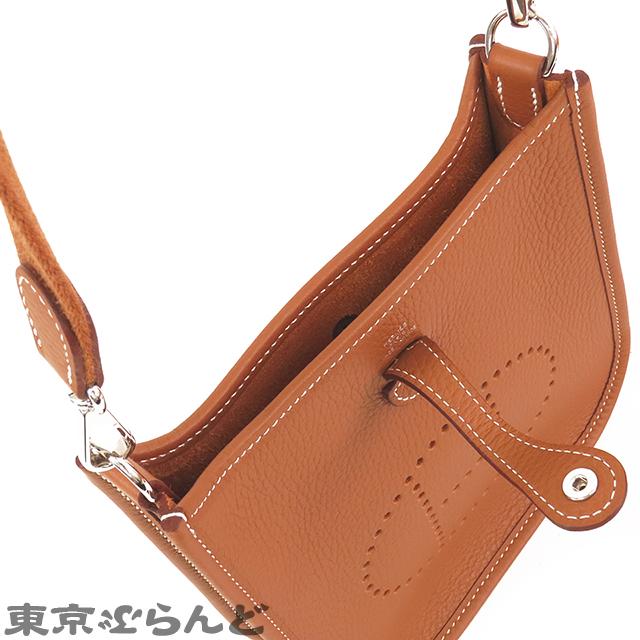 HERMES（エルメス） エヴリン TPM W刻印 茶 ゴールド シルバー金具