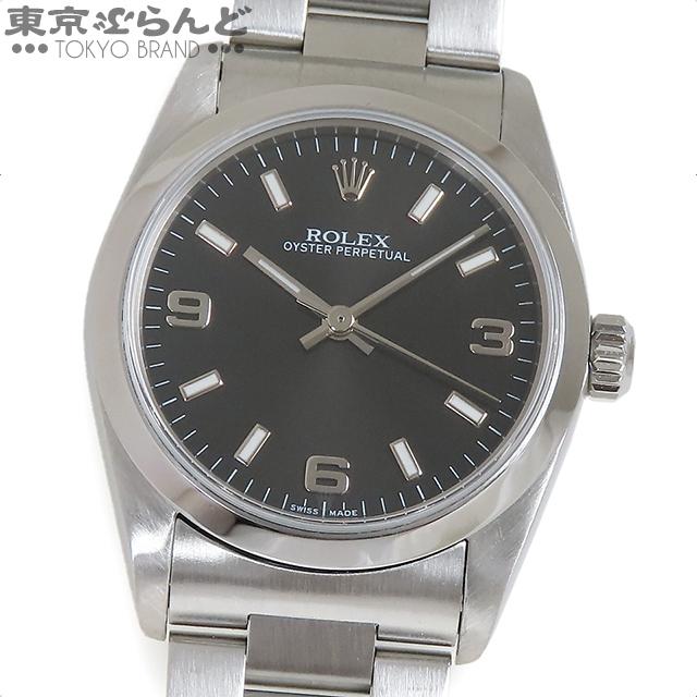 ROLEX（ロレックス） オイスターパーペチュアル 77080 Z番 ブラック SS