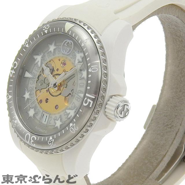 GUCCI（グッチ） ダイブ YA136343 ホワイト SS ラバー 腕時計 