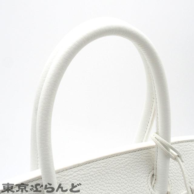 HERMES エルメス バーキン 30 T刻印 白 ホワイト シルバー金具 