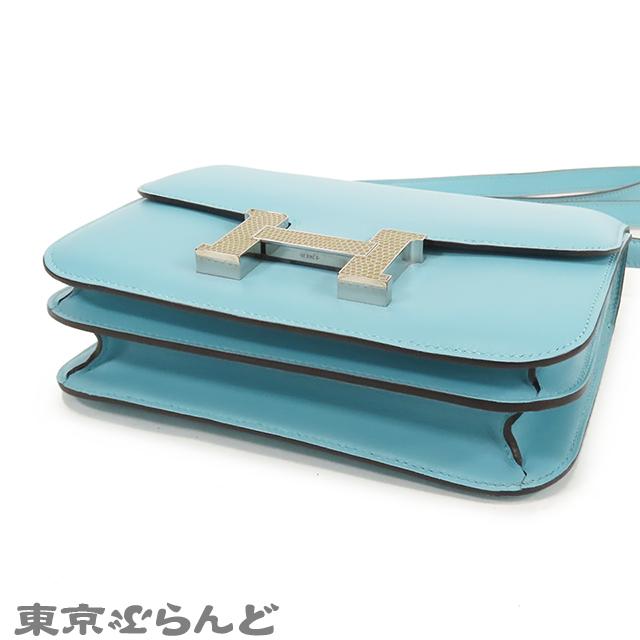 HERMES（エルメス） コンスタンス 3 ミニ X刻印 青 ブルーアトール