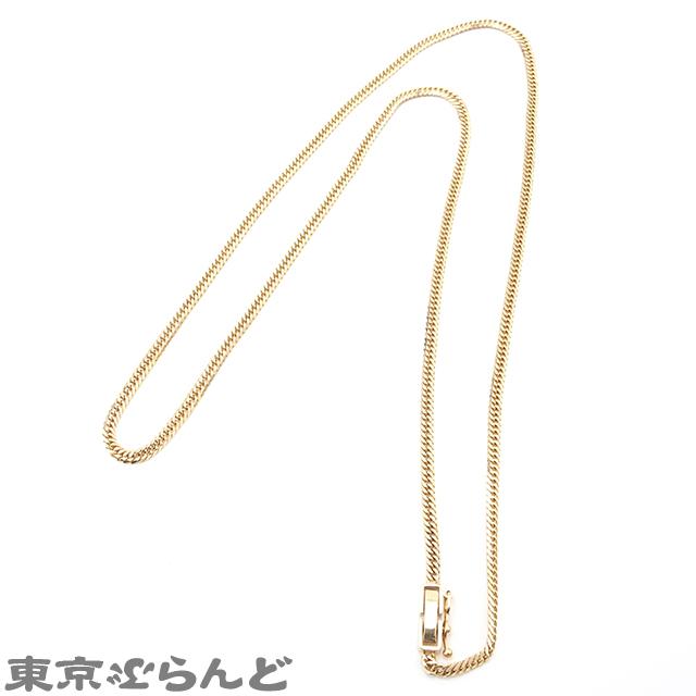 喜平 6面ダブル ネックレス イエローゴールド K18YG キヘイ 6面W 50cm 