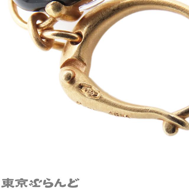 ポメラート Pomellato カプリ ピアス ピンクゴールドxブラック K18PG