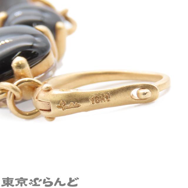 ポメラート Pomellato カプリ ピアス ピンクゴールドxブラック K18PG