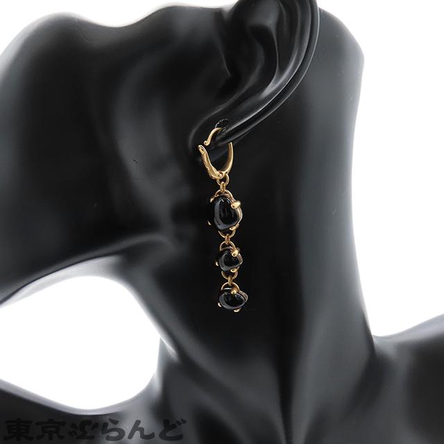 ポメラート Pomellato カプリ ピアス ピンクゴールドxブラック K18PG