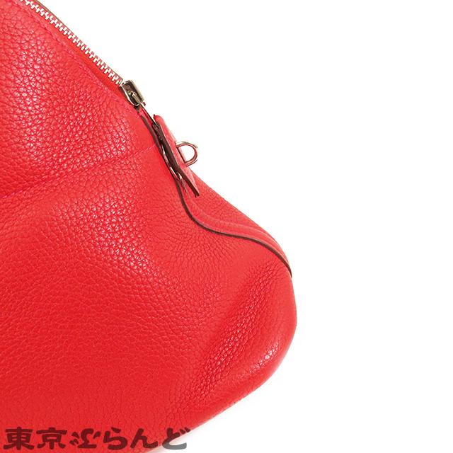 HERMES（エルメス） ボリード 31 T刻印 ルージュカザック 赤 シルバー