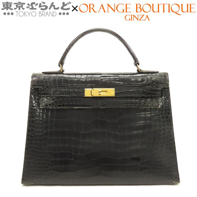 HERMES エルメス ケリー 32 〇P刻印 黒 ブラック ゴールド金具 HERMES エルメス ケリー 32 〇P刻印 黒 ブラック ゴールド金具