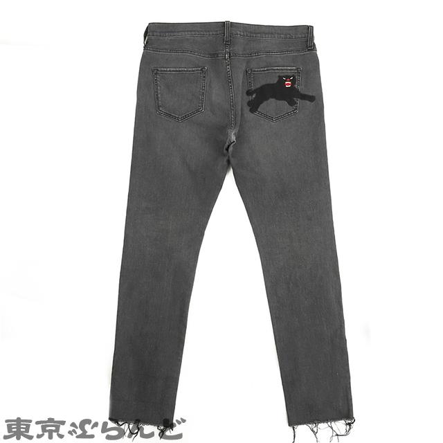 GUCCI グッチ カットオフ パンサー デニムパンツ 447711 GUCCI グッチ カットオフ パンサー デニムパンツ 447711