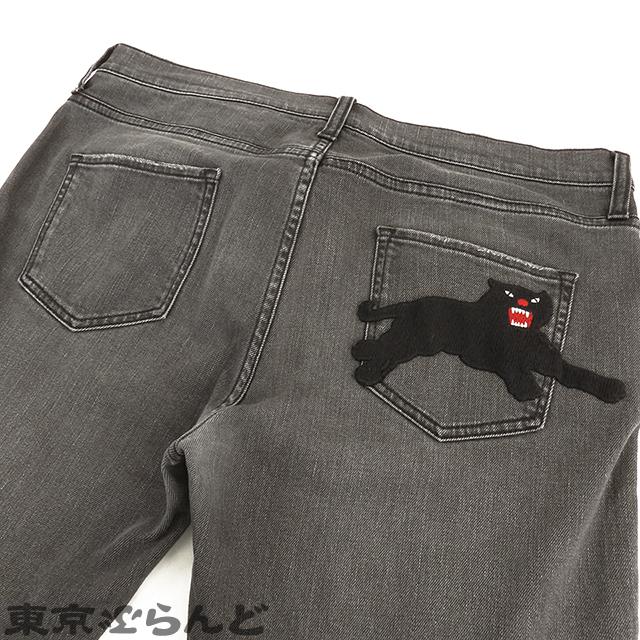 GUCCI グッチ カットオフ パンサー デニムパンツ 447711 GUCCI グッチ カットオフ パンサー デニムパンツ 447711