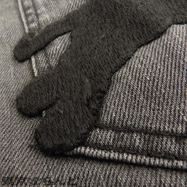GUCCI グッチ カットオフ パンサー デニムパンツ 447711 GUCCI グッチ カットオフ パンサー デニムパンツ 447711