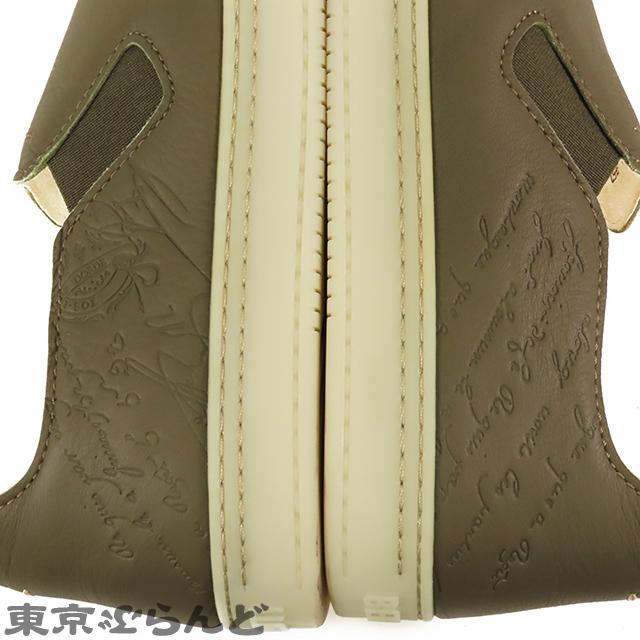 ベルルッティ Berluti エデン スクリット スニーカー オリーブカーキ