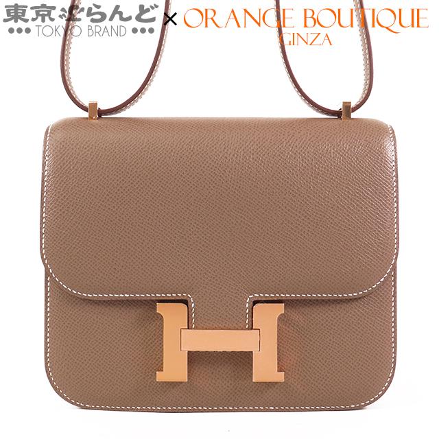 エルメス HERMES コンスタンス3 ミニ 18 U刻印 エトゥープ ローズ 
