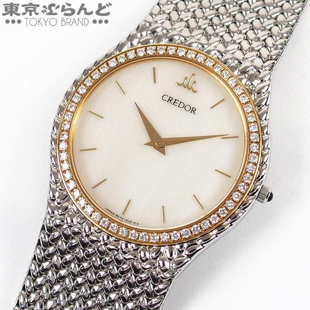SEIKO（セイコー） クレドール GCAD005 8N70-6140 アイボリー SS K18YG