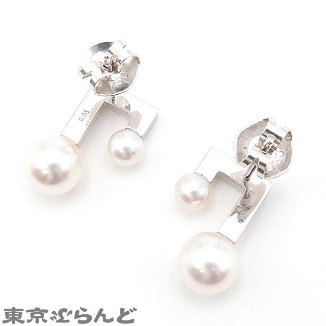 タサキ TASAKI バランス ノート パヴェ ピアス E-3979 ホワイト タサキ TASAKI バランス ノート パヴェ ピアス E-3979 ホワイト