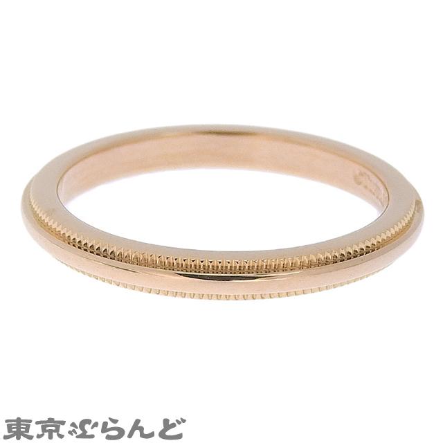 TIFFANY&Co.（ティファニー） ミルグレイン バンド リング ピンク