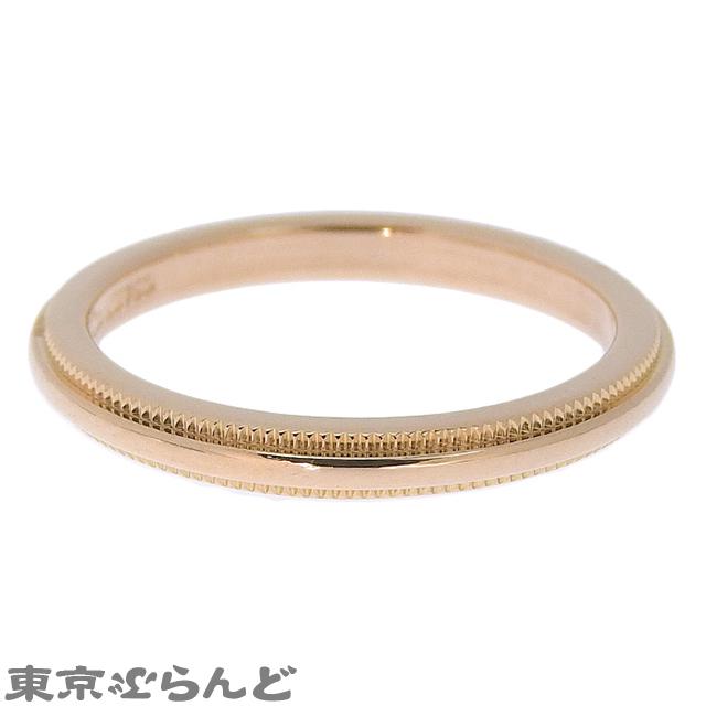 TIFFANY&Co.（ティファニー） ミルグレイン バンド リング ピンク