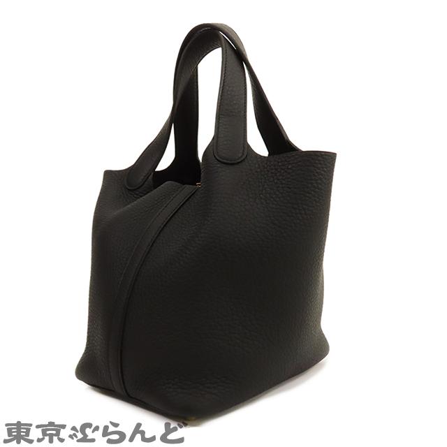 HERMES エルメス ピコタンロック PM W刻印 ブラック 黒 ゴールド HERMES エルメス ピコタンロック PM W刻印 ブラック 黒 ゴールド