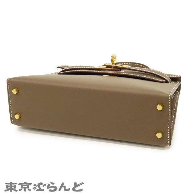 HERMES（エルメス） ミニケリー 2 W刻印 エトゥープ ゴールド金具