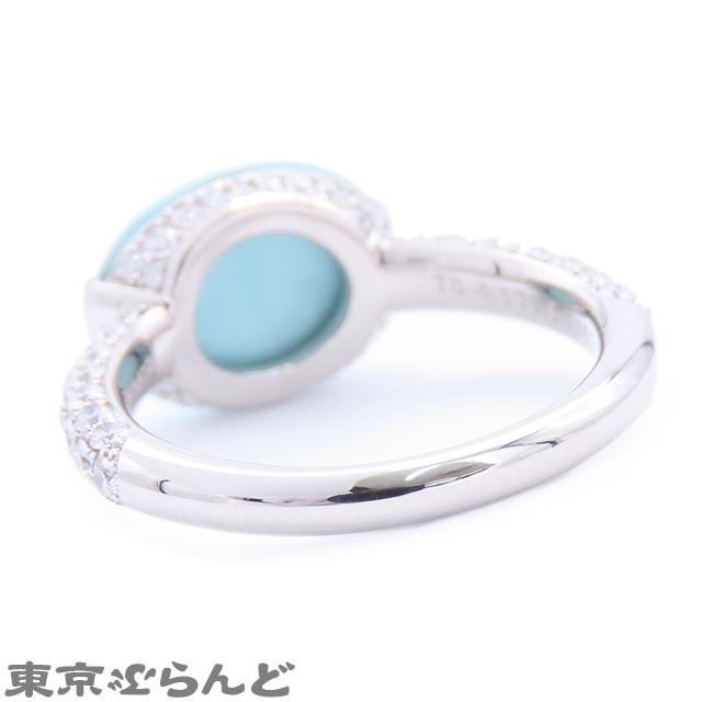 ギメル Gimel ターコイズ リング プラチナ Pt950 ダイヤモンド パヴェ