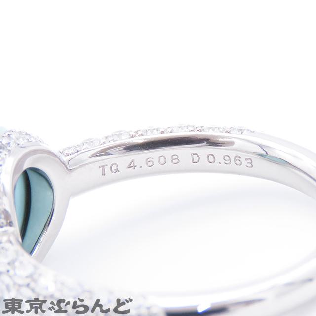 ギメル Gimel ターコイズ リング プラチナ Pt950 ダイヤモンド パヴェ