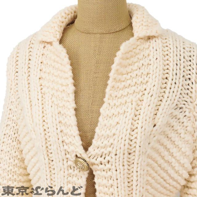CHANEL シャネル ライオンボタン ニットカーディガン CHANEL シャネル ライオンボタン ニットカーディガン