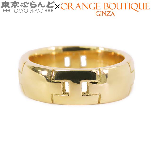 HERMES エルメス ヘラクレス リング イエローゴールド K18YG 12 HERMES エルメス ヘラクレス リング イエローゴールド K18YG 12