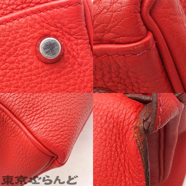 HERMES（エルメス） ケリー 28 T刻印 赤系 レッド シルバー金具 トゴ