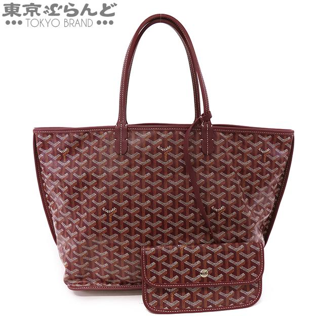 新品　GOYARD　ゴヤール　阪急うめだ店購入サンルイPM　ボルドー GOYARD（ゴヤール） アンジュ PM ボルドー PVCコーティングキャンバス
